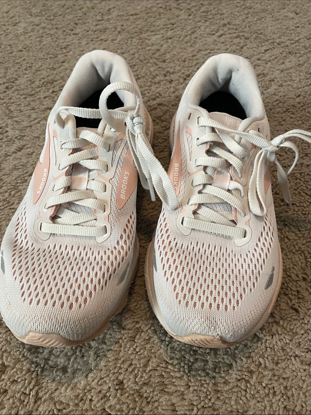 Brooks Women's Athletic Shoes in Light Pink and White